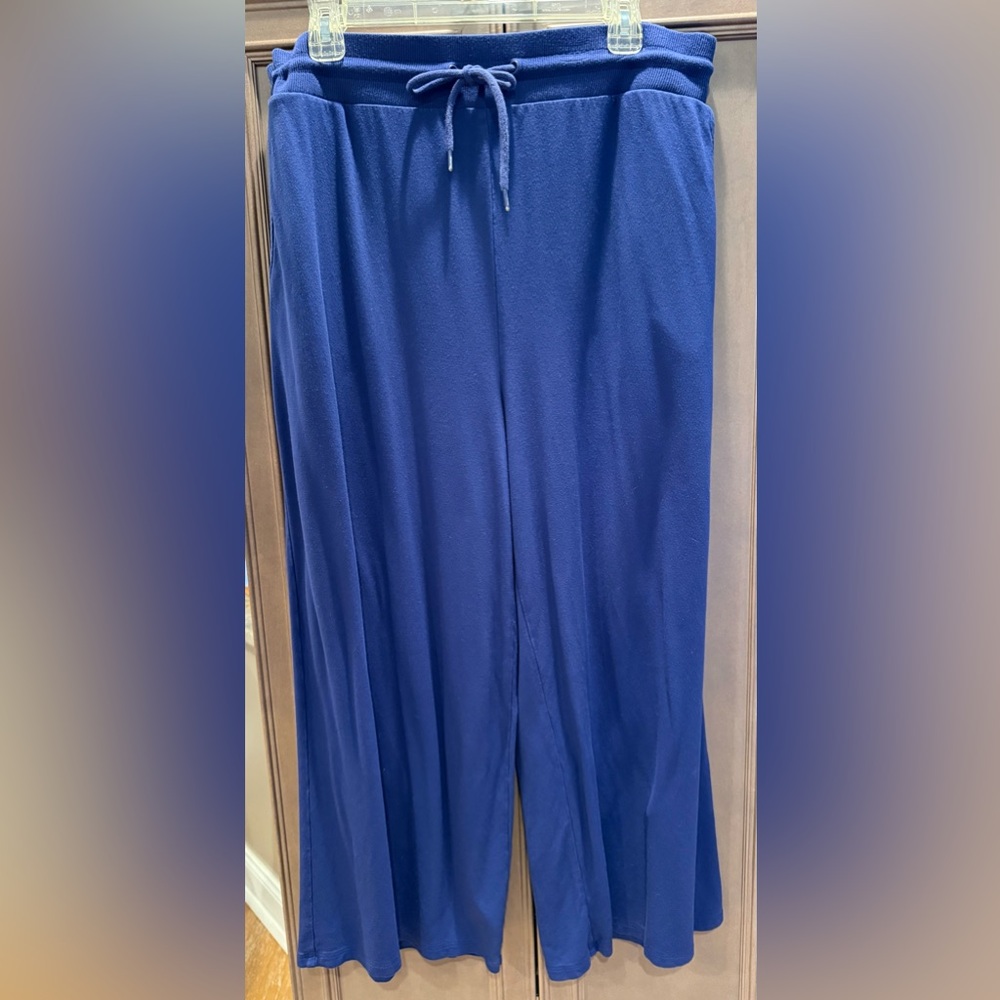 Boden 16/18 Blue Wide Leg Cropped Pants